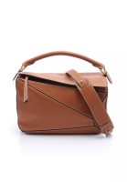 LOEWE 二奢 Pre-loved LOEWE puzzle bag Medium Handbag leather Brown 2WAY