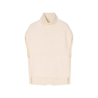 Toteme Double-Knit Cape Knit Ecru XS White