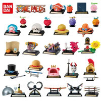 Genuine Bandai One Piece Figure Props Collection Series Shanks Luffy Hat Devil Fruit Anime Action Model Toys Decoration Gift