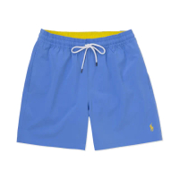 【RALPH LAUREN】RL POLO 經典刺繡小馬海灘短褲-水藍色(平輸品)