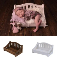 Newborn Baby Mini Bed Newborn Photography Porps Crib Chair Bed Photography Posing Assisted Sofa Baby Photoshoot Props