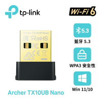 TP-Link Archer TX10UB Nano WiFi 6 AX900 雙頻 迷你型 藍牙5.3 USB無線網卡(Wi-Fi 6無線網路卡)