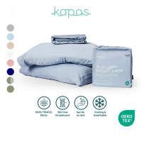 KAPAS LIVING| Set Cadar Katil yang Sesuai| TENCEL| Cadar + Sarung bantal| Single /Queen/King/Super K