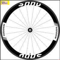 1 Pair Carbon Wheels 50mm 25mm Width Clincher Road Bicycle Wheelset 700C white logo