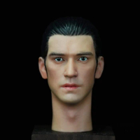 DIY 1/6 Takeshi Kaneshiro Male Head Carving Sculpt High Quality Version Painting Bald Head fit 12'' Action Figure Body
