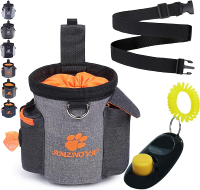 AMZNOVA Dog Treat Bag Puppy Training Pouch 3 Cups Animal Walking Snack Container Best Hiking Toys Pa