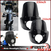 Club Style Fairing 35mm-41mm Fork Mount Bracket Headlight Fairing Cowl Mask for Harley Sportster XL883 XL1200 Custom Nightster