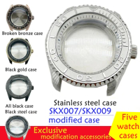 SKX007/SKX009 modified yacht style accessories case for Seiko NH35/NH36/4R/6R movement water ghost watch