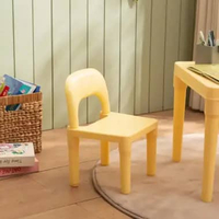 Dekoruma RISHU Kursi Anak / Kursi Kecil Anak / Kursi untuk Anak-Anak KUNING