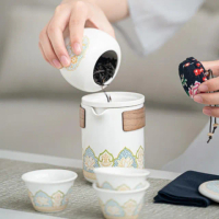 【TWBUY 台灣好購】精緻茶具禮盒隨行組(旅行茶具小套裝 便攜收納 陶瓷茶具 商務禮品 禮盒)