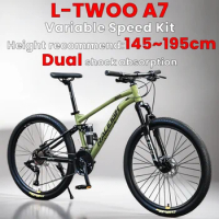 24/26/27.5/29inch Soft tail High carbon steel frame Mountain bike off-road bike full suspension Double disc brake aldult Bicycle