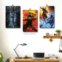 61-74 WALL DECOR HOBBY MORTAL COMBAT LOGO 20X30 I4JY9/9BC2K / DECOR WALL / DEKORASI CAFE COFFEE KOPI