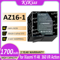 Battery AZ16-1 1700mAh for Xiaomi YI 4K 4K+ Lite 360 VR Action Not for Discovery Version Bateria