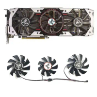 New 3FAN New 4PIN 85MM 75MM GTX 1080 GPU fan suitable for Colorful GTX1070 1070ti 1080 1080ti iGame AD Flame Ares graphics card