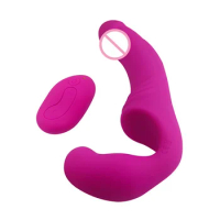 Remote Control Double Head Dildo Vibrators Realistic Dildo Vibrator G-Spot Clitoris Stimulate Sex Toy For Lesbian Masturbator