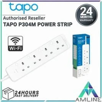 TP-LINK TAPO P304M 智慧型 WI-FI 電源板 4 插座 白色