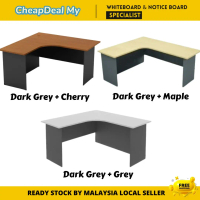 Two tone L Shape wooden superior table/office table/L shape table/all size L shape table Furniture