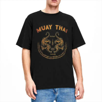 Muay Thai Tiger Sak Yant Kickboxing เสื้อยืดผู้ชายผู้หญิง Thailand Casual ผ้าฝ้าย 100% เสื้อผ้า