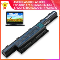 Replacement Battery AS10D31 AS10D81 AS10D51 for Acer 4741G 5750G 4750G 4743G 571G Aspire 4253 4250 4752G 4738G E1-471G