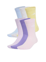 ถุงเท้ายูนิเซ็กส์ ความยาวครึ่งแข้ง 6 คู่ รุ่น JP1715 สี Violet Fusion / Ice Lavender / Glow Blue / C