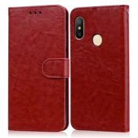 For Coque Xiaomi Mi A2 Lite Case Leather Silicon Flip Case For Xiaomi Mi A2 Phone Case For Xiaomi MI A 2 A2lite MiA2