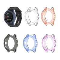 Ultra Thin Clear TPU Watch Case Protective Cover for Garmin Fenix 6 Smart Watch Accessories