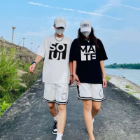 kaos couple SOULMATE cowok cewek kembar sama pacar atasan murah lengan pendek kapel sama ayang baju 