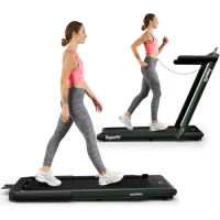 Home Sport Treadmill Foldable Installation-Free With Remote Control Under Desk Treadmill to Exercise APP Control and LED Display
