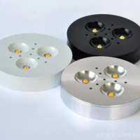 10pcs/lot 3W Under Cabinet Lamps LED Downlights Puck Spot Light For Kitchen Closet Furniture Lighting 12V LED Lamp