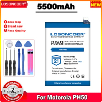LOSONCOER 5500mAh Battery For Motorola MOTO G23 XT-2333-1 PH50 Mobile Phone