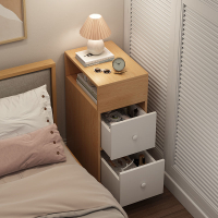 床頭櫃床頭櫃超窄現代簡約小尺寸床邊櫃迷你簡易款臥室實木色收納小櫃子 全館免運