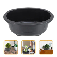 Home Use Flower Pot Gardening Bonsai Cultivation Pot Oval Large-capacity Flowerpot Square
