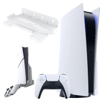 Wall Mount Host Stand Space Saver Host Universal Wall Bracket for PS5 Slim/PS5 Game Console for Playstation 5 Slim/Playstation 5