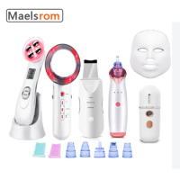 EMS Photon Ultrasonic Blackhead Removal Beauty Set Facial Deep Cleaning Combination Whitening and Rejuvenation
