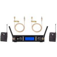 Bolymic Wireless Microphone System Nude Professional Lapel Lavalier Microphone UHF Stage