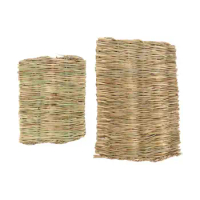 Household Pet Accessories for Small Animal Bunny Straw Grass Mat Pet Cage Pad Hamster Sleeping Bed Rabbit Grass Chew Mat