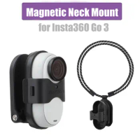 Magnetic Neck Mount for Insta360 Go 3 Neck Strap Tabletop Bracket for Insta360 Go 3 Action Camera Accessories