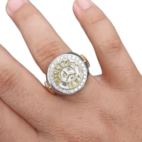 cincin pria perak pladium berlian