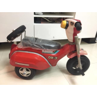 超稀有 塵封40年的鐵皮製 偉士牌童車1台 正老原漆椅墊 骨董機車 腳踏車 古早老車牌 眷村/柑仔店/大同寶寶/黑松汽水