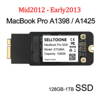 NEW 128GB 25GB 512GB 1TB SSD For 2012 2013 Macbook Pro Retina 13" A1425 15" A1398 SSD Solid State Drive For MBP A1398 A1425