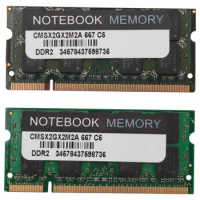 MEMORY 4GB Kit (2X 2GB Modules) PC2-5300 667MHz DDR2 2GB 240PIN Memory ,Unbuffered Notebook Laptop Memory Modules
