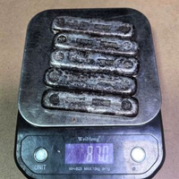 仿古大清五帝伍倆銀條擺件古玩皇帝全套古錢幣收藏擺件工藝品