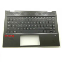 For HP Pavilion X360 14-CD palmrest upper case keyboard bezel top cover US keyboard