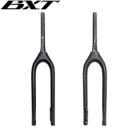 Full Carbon Bike Fork Newest 27.5" Inch Mountain Fork Thru Axle 110x15mm or 100x15mm MTB Bicycle Fork 27.5er Inside Outside Cab