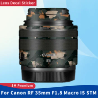 For Canon RF 35mm F1.8 Macro IS STM Camera Lens Skin Anti-Scratch Protective Film Body Protector Sticker RF35/1.8 F/1.8