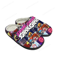 Funkin Cartoon Night Game Friday Home Cotton Slippers Men Women Plush Bedroom Casual Keep Warm Fashion Shoes Tailor Made Slipper