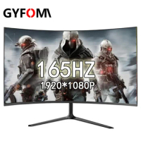 GYFOMA 24 Inch IPS 165hz monitors gamer 1080p HD gaming monitor PC LCD Curved monitor for desktop displays HDMI/DP 144hz Monitor