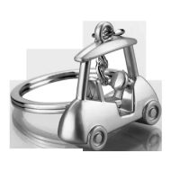 Golf Cart Keychain Men's Car Key Holder Women Bag Decor Pendant Charm Jewelry Gift for Sports Lovers