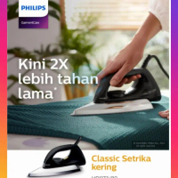 Philips Setrika Classic HD-1173 Anti Lengket/Dry Iron
