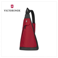 【VICTORINOX 瑞士維氏】606750 雙間隔單肩包 紅色